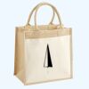 Cotton Pocket Jute Midi Tote Thumbnail