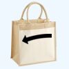Cotton Pocket Jute Midi Tote Thumbnail