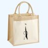 Cotton Pocket Jute Midi Tote Thumbnail