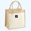 Cotton Pocket Jute Midi Tote Thumbnail