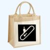 Cotton Pocket Jute Midi Tote Thumbnail