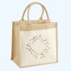 Cotton Pocket Jute Midi Tote Thumbnail