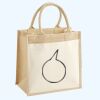 Cotton Pocket Jute Midi Tote Thumbnail