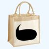 Cotton Pocket Jute Midi Tote Thumbnail