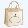 Cotton Pocket Jute Midi Tote Thumbnail