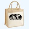 Cotton Pocket Jute Midi Tote Thumbnail