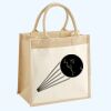 Cotton Pocket Jute Midi Tote Thumbnail