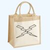 Cotton Pocket Jute Midi Tote Thumbnail