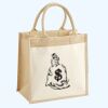 Cotton Pocket Jute Midi Tote Thumbnail