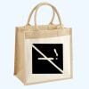 Cotton Pocket Jute Midi Tote Thumbnail
