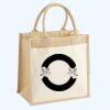 Cotton Pocket Jute Midi Tote Thumbnail