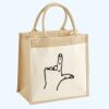 Cotton Pocket Jute Midi Tote Thumbnail