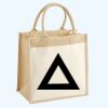 Cotton Pocket Jute Midi Tote Thumbnail