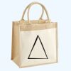 Cotton Pocket Jute Midi Tote Thumbnail