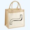 Cotton Pocket Jute Midi Tote Thumbnail