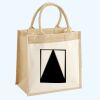 Cotton Pocket Jute Midi Tote Thumbnail