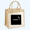 Cotton Pocket Jute Midi Tote Thumbnail