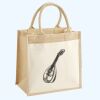 Cotton Pocket Jute Midi Tote Thumbnail