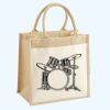 Cotton Pocket Jute Midi Tote Thumbnail