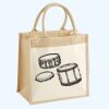 Cotton Pocket Jute Midi Tote Thumbnail