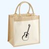 Cotton Pocket Jute Midi Tote Thumbnail