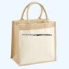Cotton Pocket Jute Midi Tote Thumbnail