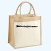 Cotton Pocket Jute Midi Tote Thumbnail