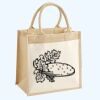 Cotton Pocket Jute Midi Tote Thumbnail