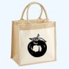 Cotton Pocket Jute Midi Tote Thumbnail