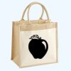 Cotton Pocket Jute Midi Tote Thumbnail