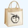 Cotton Pocket Jute Midi Tote Thumbnail