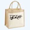 Cotton Pocket Jute Midi Tote Thumbnail
