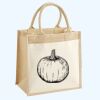 Cotton Pocket Jute Midi Tote Thumbnail