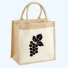 Cotton Pocket Jute Midi Tote Thumbnail