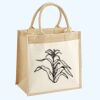 Cotton Pocket Jute Midi Tote Thumbnail