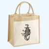Cotton Pocket Jute Midi Tote Thumbnail