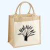 Cotton Pocket Jute Midi Tote Thumbnail