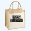 Cotton Pocket Jute Midi Tote Thumbnail