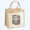 Cotton Pocket Jute Midi Tote Thumbnail