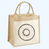 Cotton Pocket Jute Midi Tote Thumbnail