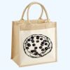 Cotton Pocket Jute Midi Tote Thumbnail