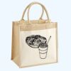 Cotton Pocket Jute Midi Tote Thumbnail