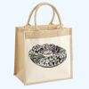 Cotton Pocket Jute Midi Tote Thumbnail