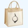Cotton Pocket Jute Midi Tote Thumbnail