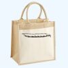 Cotton Pocket Jute Midi Tote Thumbnail