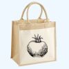 Cotton Pocket Jute Midi Tote Thumbnail