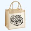 Cotton Pocket Jute Midi Tote Thumbnail