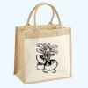 Cotton Pocket Jute Midi Tote Thumbnail