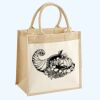 Cotton Pocket Jute Midi Tote Thumbnail