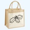 Cotton Pocket Jute Midi Tote Thumbnail